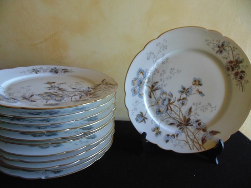 Lot assiettes motif - 12,