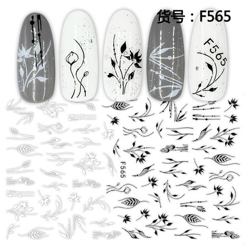 Stickers pour ongles - stickers, 3d