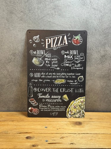 Plaque métal pizza - pizza, 779
