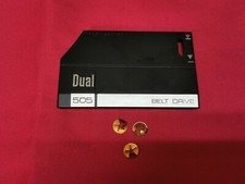 Dual CS 505-2 Turntable Front Badge Nameplate Cover Plate OEM Part Tested