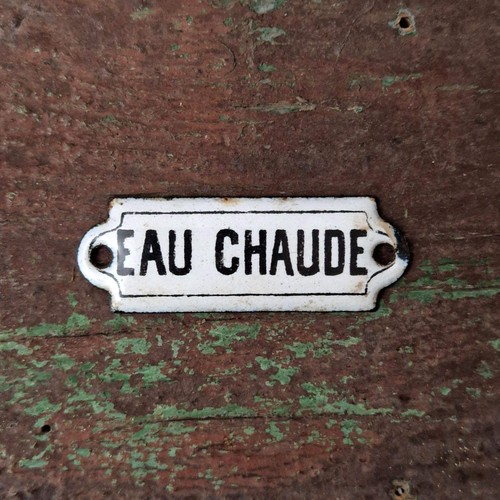 Ancienne plaque émaillée - , «