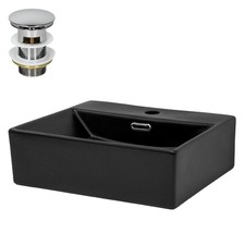 Lavabo céramique noir avec