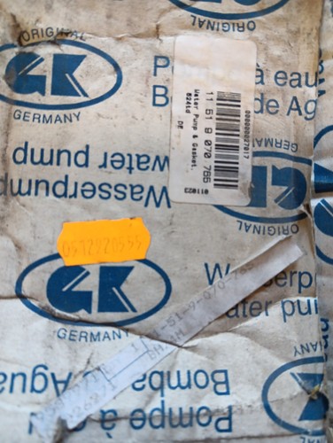Germany engine water - water, pump