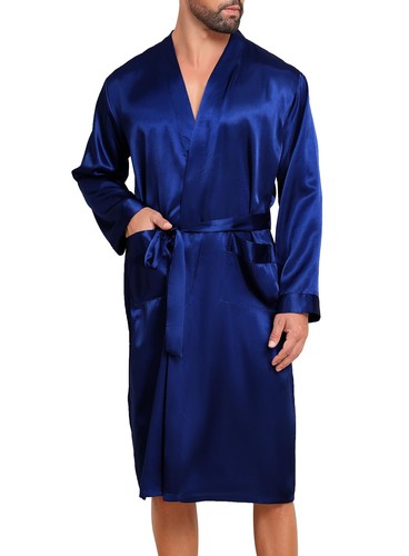 Peignoir homme satin robe - homme,