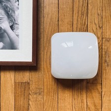 Plafonnier opaline blanche