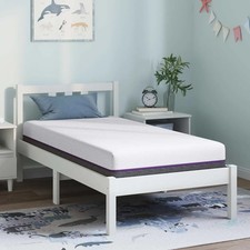 Matelas Blanc et Gris Tissu
