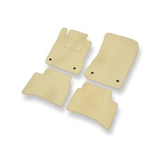 Tapis de sol en velour pour Mercedes-Benz CLS W219 Coupé (2004-2010) Beige