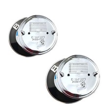 2PCS Emblem Front Hood & Rear Trunk (82mm + 74mm) Fit BMW Badge 51148132375