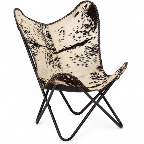 Chaise papillon cuir - chaise,