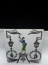 Ancien Carreau Carrelage Desvres Décor Vieux Lille Tiles Earthenware Azulejos 