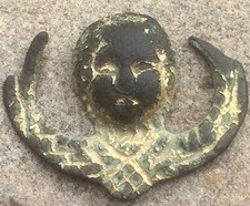 rare fibule zoomorphe tête sur croissant gallo romaine méridional sans attache