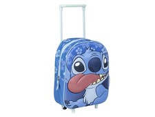 Chariot Bébé 3D Avec Poignée Télescopique Et Roues Décorées Personnage