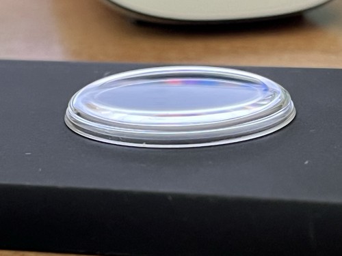 Verre plexi rond - verre, collerette