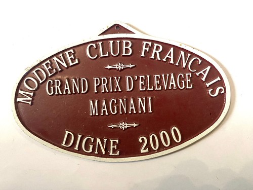 Aluminium plate concours - plate,