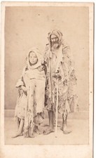 Beggars rue Garcon & Vieillard standing Alary & Geiser Algeria Photo CDV
