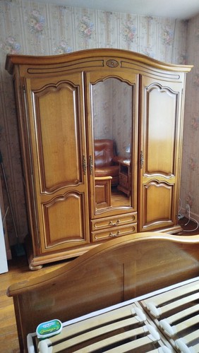Chambre coucher armoire - -,