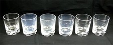 Daum Bolero Model, 6 Vodka/Shot/Shoorter Glasses, Crystal, Signed.