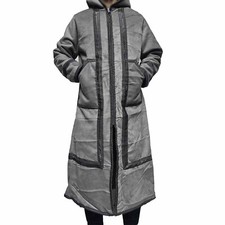 Hiver Gris à Capuche Fausse