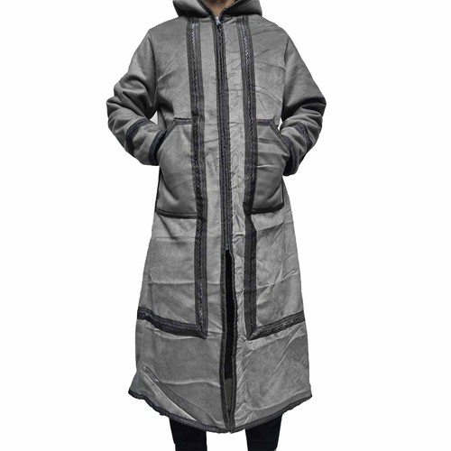 Hiver gris capuche fausse - hiver,