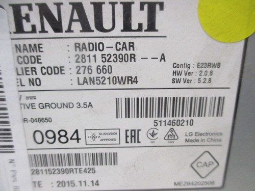Autoradio recepteur renault - autoradio,