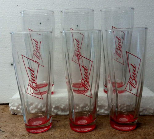 Lot verres bière bud - 6,