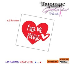 TATOUAGE TEMPORAIRE -Fuck Me