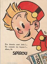 M104 OLD ADVERTISING BLOTTER SPIROU  