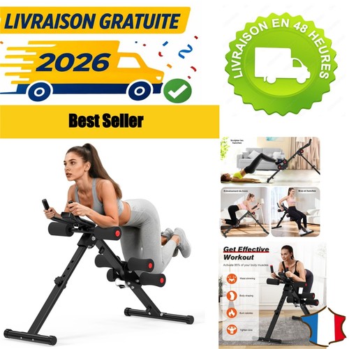 Machine abdominaux pliable
