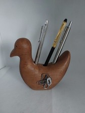 Porte stylo canard en bois massif