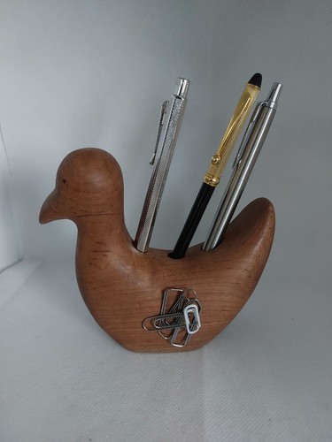 Porte stylo canard bois - en,