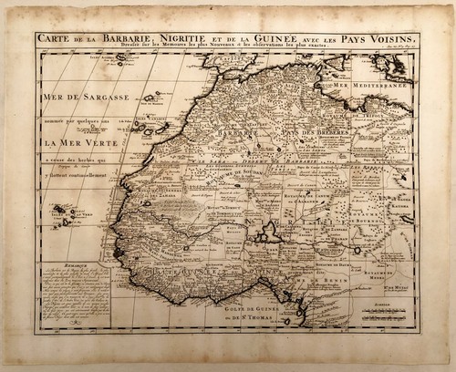 Carte ancienne barbarie - ancienne,