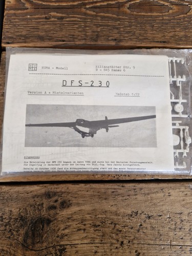 Dfs 230 huma planeur - 1/72,