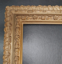 Ancien Cadre en Bois Doré à