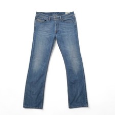 Diesel Viker Regular-Straight Blue Jeans W33 L32 Cotton Blend Designer Comfort 