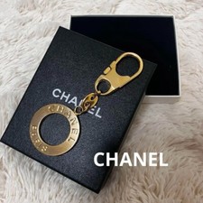 CHANEL Key ring Gold Keychain Vintage