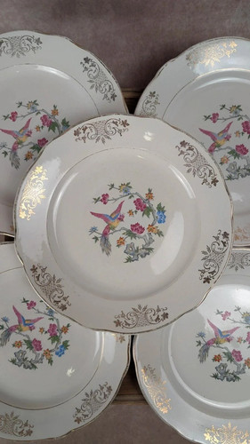 Lot assiettes anciennes - 6,