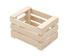 Bac bois jardinière pot plante herbes fleurs 17x12cm déco rustique  