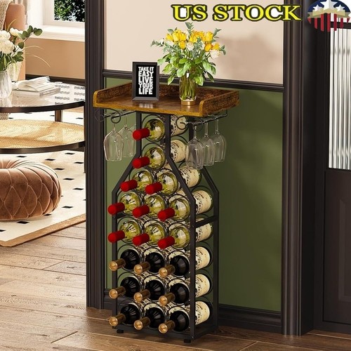 Elegant freestanding wine rack - freestanding,