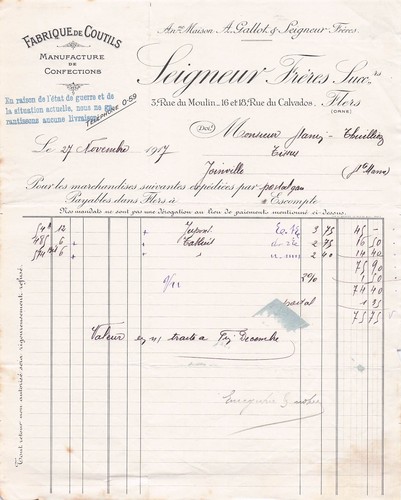 Flers confection seigneur - flers,