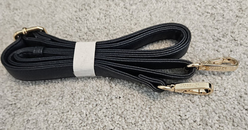 Black pebbled gussaci strap - black,