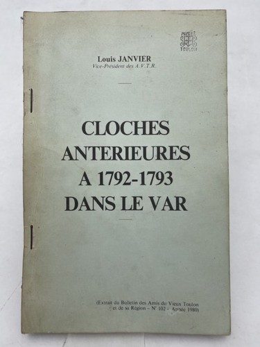 Cloches antérieures 1792 - antérieures,