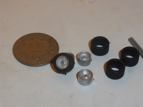 White metal wheels - 10", for