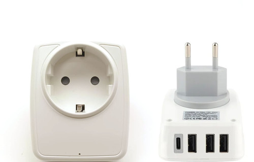 Adaptateur prise schuko - adaptateur,