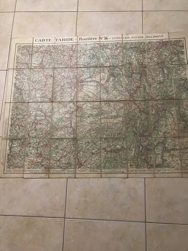 Ancienne carte taride - taride, routiere