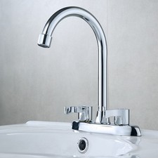 Robinet mitigeur évier de cuisine moderne et élégant avec poignée double tro