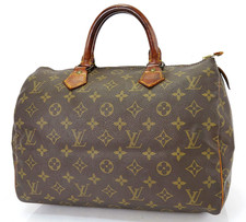 Authentic LOUIS VUITTON Speedy 30 Monogram Boston Handbag Purse #61773