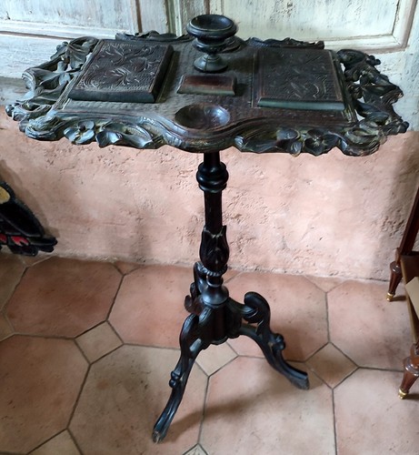 Rare table fumeur bois - table, de