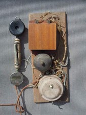 Téléphone bois combiné Le Parisien Unis France vers 1910