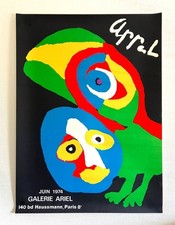 Karel Appel Vintage Poster Karel Appel affiche Appel Galerie Ariel 1974