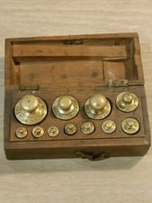 Boite Coffret de Poids pour Balance Ancienne 